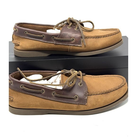 G.H. Bass & Co. Other - Bass Shoes Hampton Core 2 Moc Toe Leather Boat Caramel Brown Men's Size 10.5 M